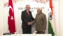 DHA DIŞ - CUMHURBAŞKANI ERDOĞAN, HİNDİSTAN BAŞBAKANI NARENDRA MODI İLE GÖRÜŞTÜ