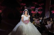 لحظة دخول العروس شهد الياسين حفل زفافها