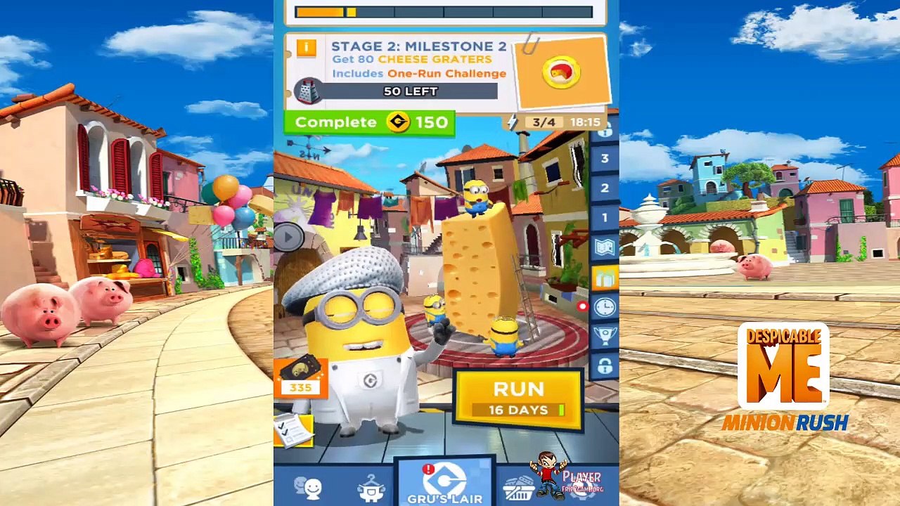 Video Singer Minion Costume - Cheese Festival Time In Freedonia Map