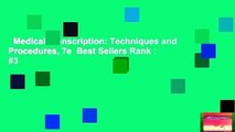 Medical Transcription: Techniques and Procedures, 7e  Best Sellers Rank : #3