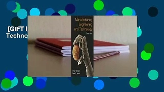 [GIFT IDEAS] Manufacturing Engineering and Technology
