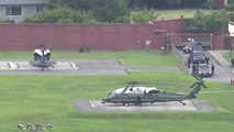 [현장영상] 트럼프 대통령, '마린 원' 타고 용산 미군기지 도착 / YTN