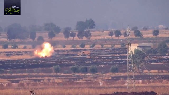 تدمير مدفع وسيارة زيل لميليشيا أسد بعناصرها وذخائرها غربي حماة