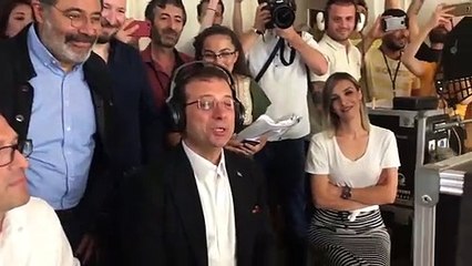 İBB Başkanı Ekrem İmamoğlu yönetmen koltuğuna oturdu