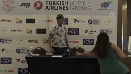 Tenis: Turkish Airlines Antalya Open - Kecmanovic'in basın toplantısı