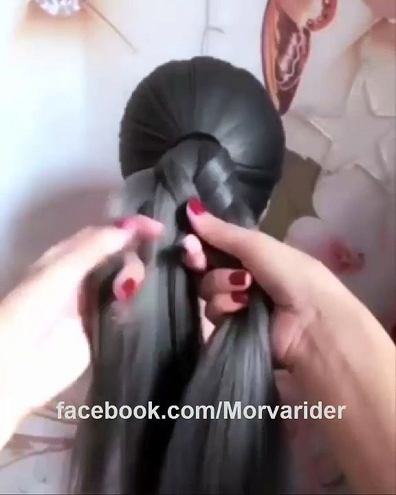 Beautiful long-haired noble hair models