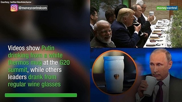 Russian President Vladimir Putin brings own mug to G20 summit