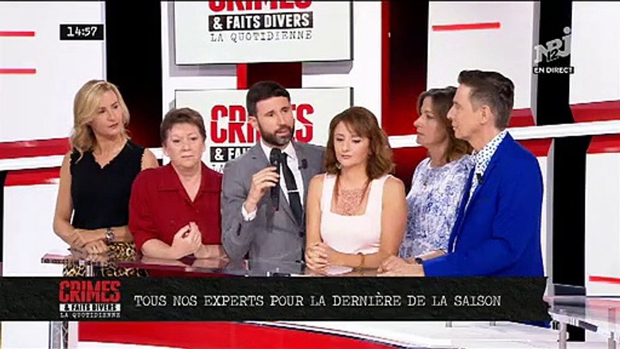 Pour la dernière de la saison de la quotidienne de "Crimes et Faits Divers" sur NRJ12, Jean-Marc Morandini a réuni tous ses experts Psy et Avocats et présenté 2 nouveaux venus