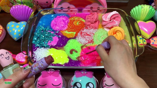 Mixing Beads and Floam Into Store Bought Slime and Floam Slime || Relaxing Rainbow Slime s