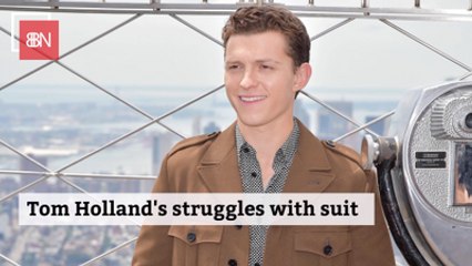 Tom Holland And His Spidey Suit
