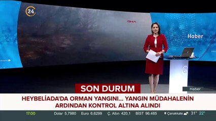 Heybeliada'da orman yangını...