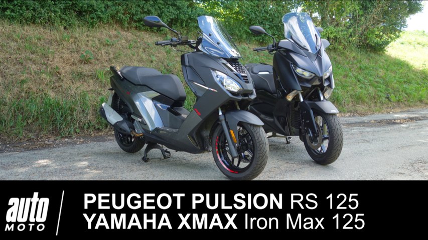 Peugeot Pulsion RS 125 vs Yamaha XMAX Iron Max...
