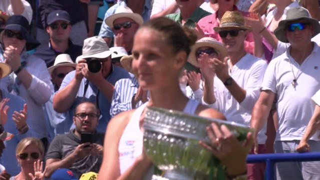 Pliskova dominates Kerber for second Eastbourne title