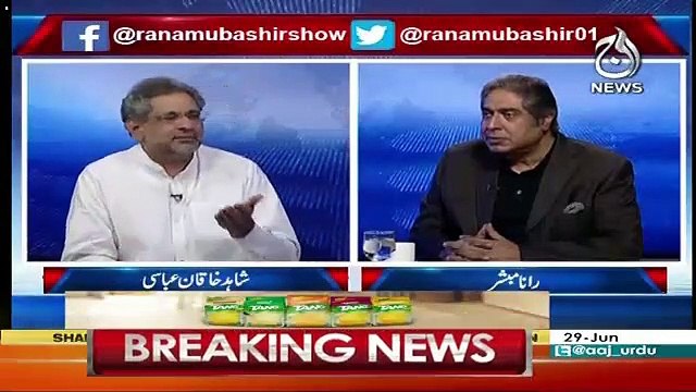 Aaj Rana Mubashir Kay Saath – 29th June 2019