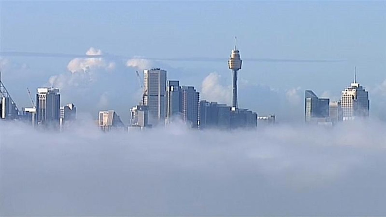 Australien: Dichter Nebel lässt Sydneys Wahrzeichen verschwinden