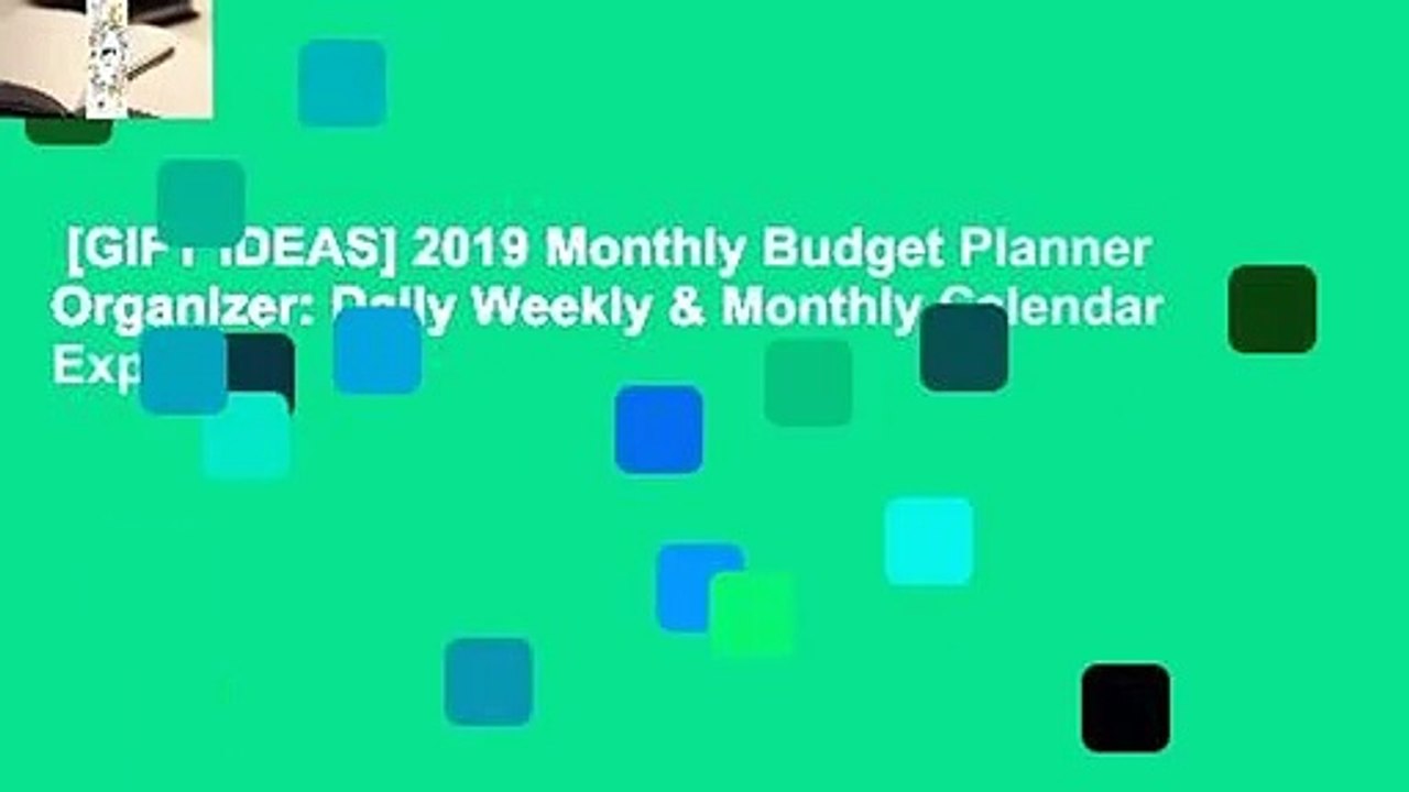 [GIFT IDEAS] 2019 Monthly Budget Planner Organizer: Daily Weekly & Monthly Calendar Expense