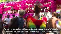 Marche des fiertés sous la chaleur à Paris