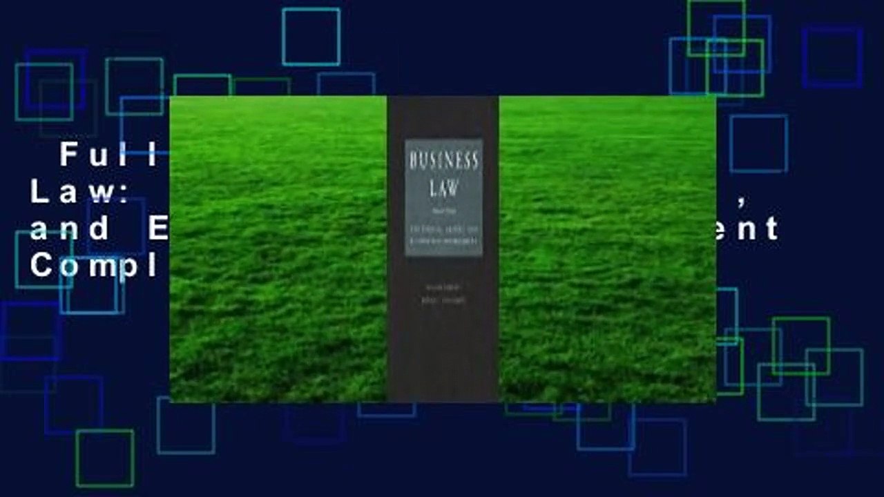 Full version  Business Law: The Ethical, Global, and E-Commerce Environment Complete