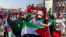 Les supporters algériens à 