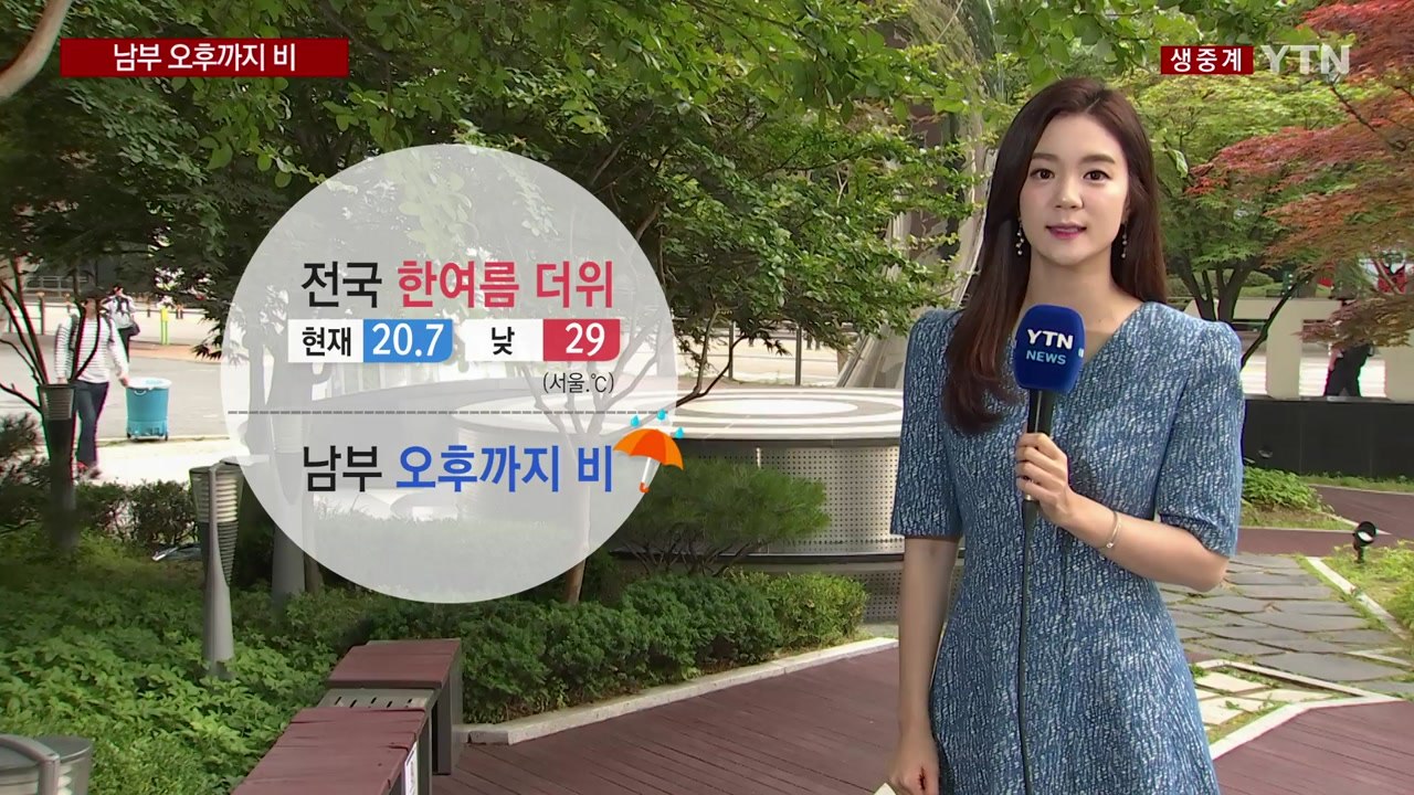 [날씨] 오늘 푹푹 찌는 더위...남부 오후까지 비 / YTN