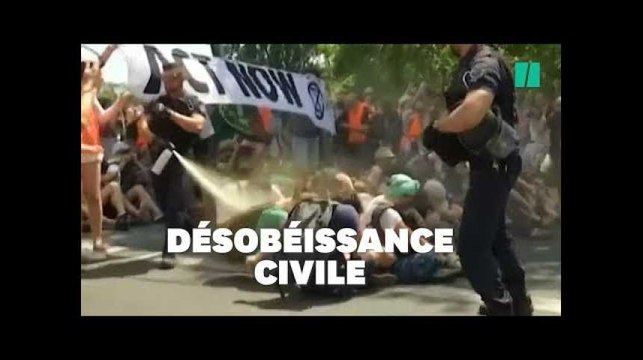 Des militants pour le climat délogés par les lacrymogènes sur un pont de Paris