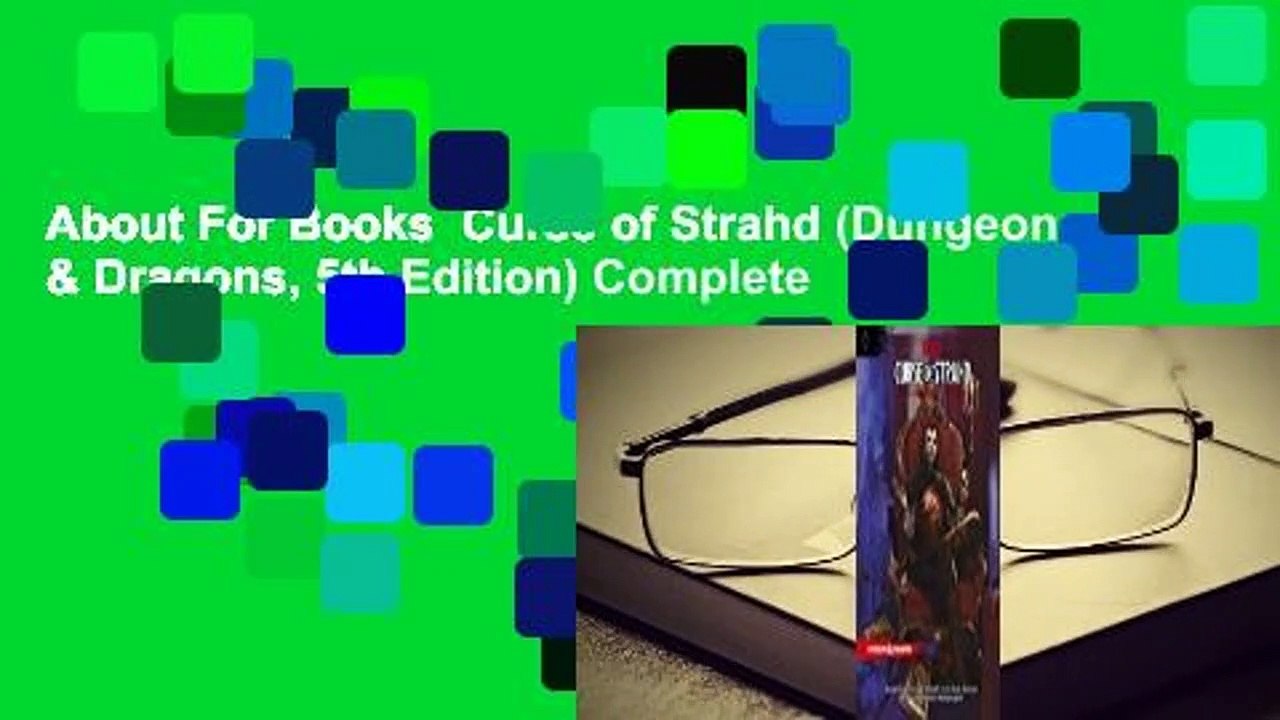 About For Books  Curse of Strahd (Dungeons & Dragons, 5th Edition) Complete
