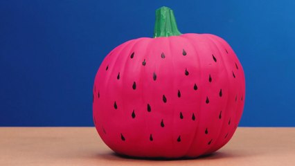 How To Make A Painted Watermelon Pumpkin