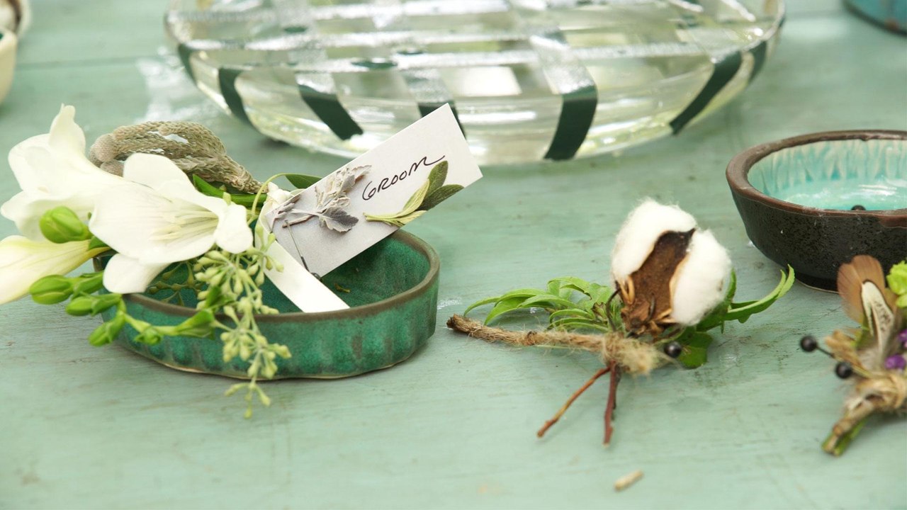Easy Fall Boutonniere