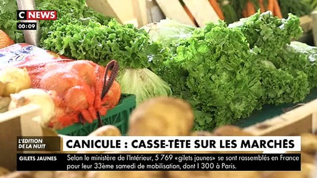 Spéciale Canicule: Sur les marchés, avec la chaleur les clients se détournent des poissons par crainte de rupture de la chaîne du froid