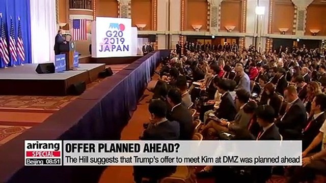 American news outlets suggest Trump's offer to meet Kim Jong-un at DMZ was planned in advance