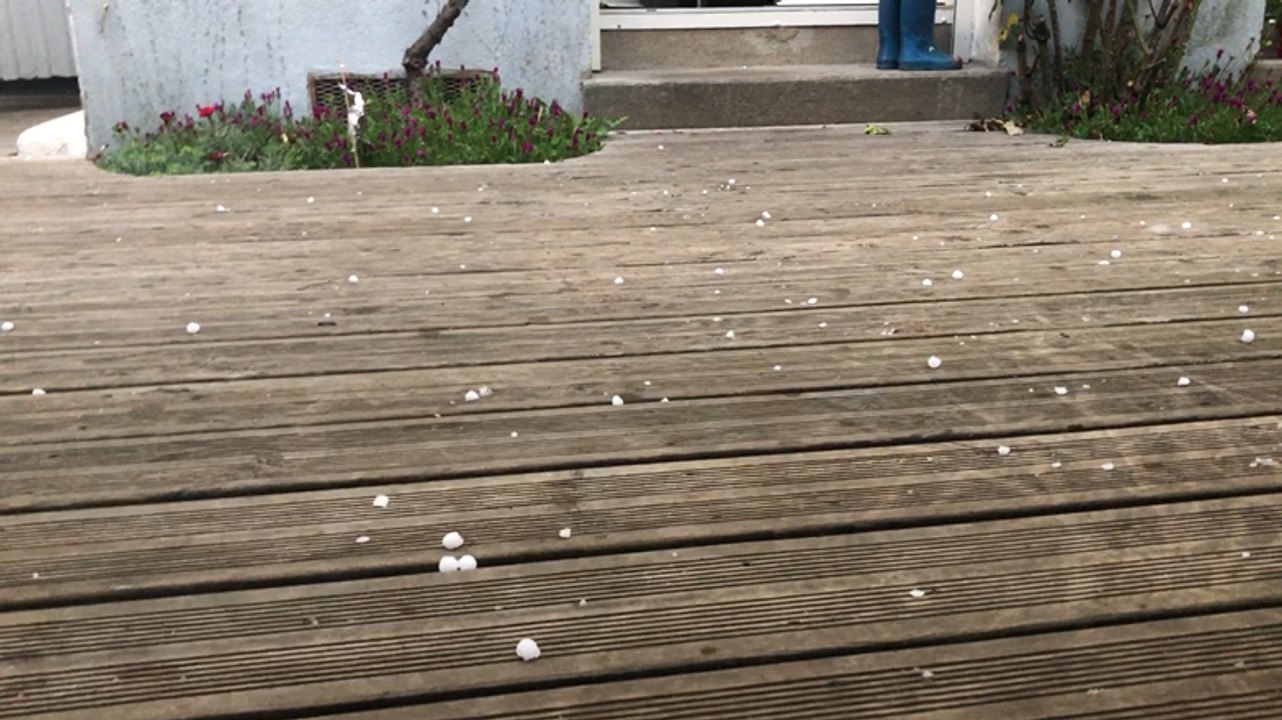 Une pluie de gros grêlons s'abat sur Lorient