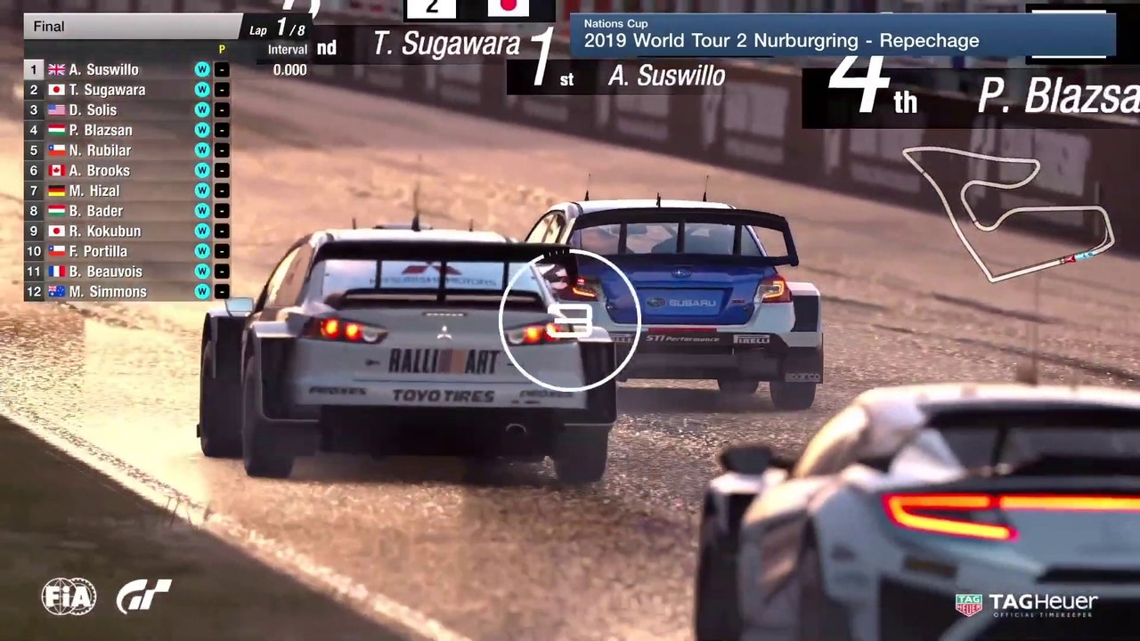 Gran Turismo Sport - Première course de pluie (Nürburgring World Tour 2019)