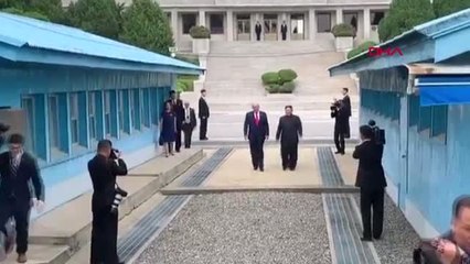 DHA DIŞ- Trump, Kim Jong-un ile görüştü