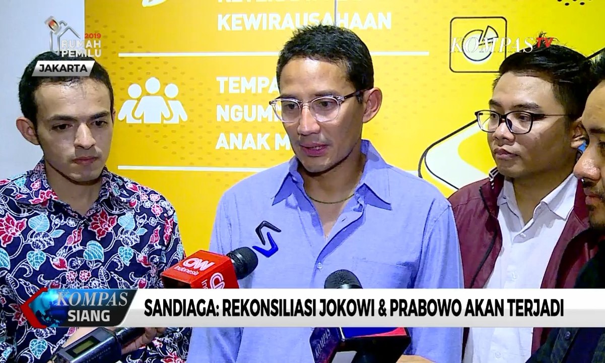 Sandiaga Uno: Rekonsiliasi Jokowi & Prabowo Akan Terjadi