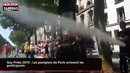 Gay Pride 2019 : Les pompiers de Paris arrosent les participants (vidéo)