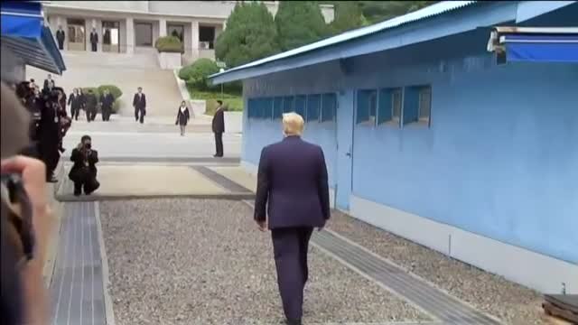 Trump se reúne con Kim Jong Un en la frontera entre las dos Coreas