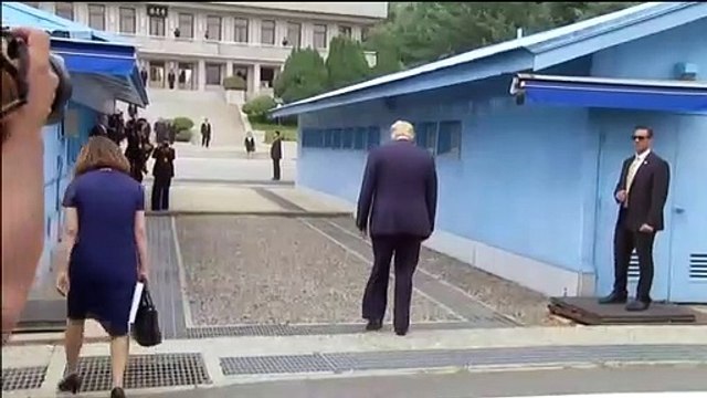 Trump se reúne con Kim Jong Un en la frontera entre las dos Coreas