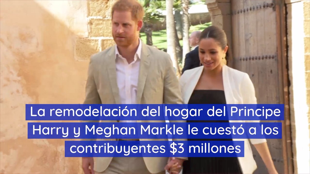 La remodelación del hogar del Principe Harry y Meghan Markle le cuestó a los contribuyentes 3 millones