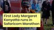 First Lady Margaret Kenyatta runs in Safaricom Marathon