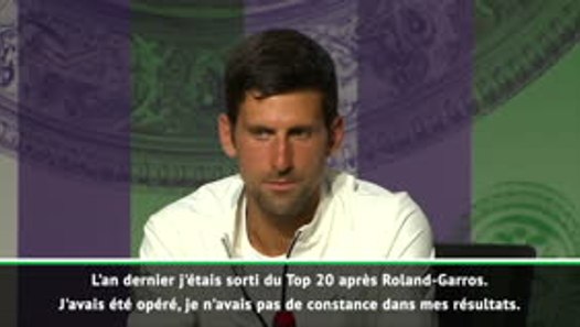 Wimbledon - Djokovic : "Même après avoir gagné 15 tournois ...