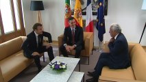 Sánchez se reúne con Macron y Costa en Bruselas