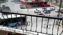Başkentte seyir halindeki otobüs, alev alev yandı