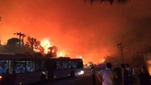 Dikili'deki yangının ardından bir yangın da Özdere'de