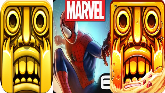 Temple Run 1 vs Spider Man Unlimited vs Temple Run 2 — NEW Compilation