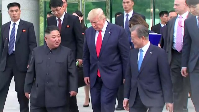 정전협정 66년만에 판문점 남북미 정상 만남 / YTN