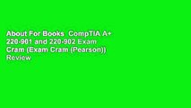 About For Books  CompTIA A  220-901 and 220-902 Exam Cram (Exam Cram (Pearson))  Review