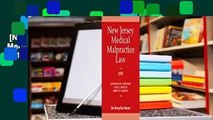 [NEW RELEASES]  New Jersey Medical Malpractice Law 2019