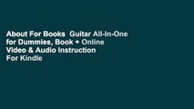 About For Books  Guitar All-In-One for Dummies, Book   Online Video & Audio Instruction  For Kindle