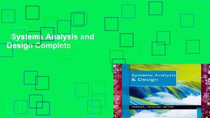 Systems Analysis and Design Complete