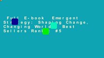 Full E-book  Emergent Strategy: Shaping Change, Changing Worlds  Best Sellers Rank : #5